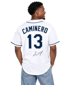 Tampa Bay Rays Home Jersey Junior Caminero Bold