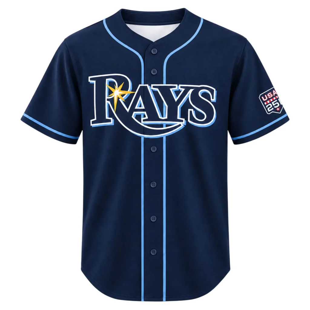 Tampa Bay Rays Yandy Diaz Navy Jersey Bold Wear