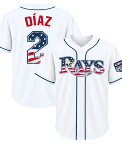 Tampa Bay Rays Yandy Diaz Patriotic Jersey Stunning Fan Apparel