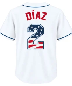 Tampa Bay Rays Yandy Diaz Patriotic Jersey Stunning Fan Apparel