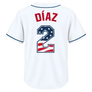 Tampa Bay Rays Yandy Diaz Patriotic Jersey Stunning Fan Apparel