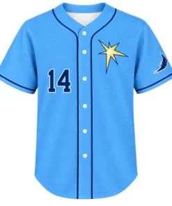 TB Rays Blue Jersey Chandler Simpson Powerful Wear