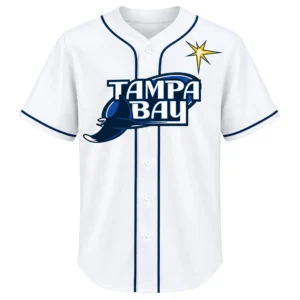 TB Rays Fan White Jersey Chandler Simpson Dynamic Wear
