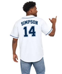 TB Rays Fan White Jersey Chandler Simpson Dynamic Wear