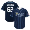 TB Rays Navy Jersey Jonathan Aranda Dynamic
