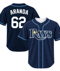 TB Rays Navy Jersey Jonathan Aranda Dynamic