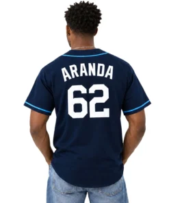 TB Rays Navy Jersey Jonathan Aranda Dynamic