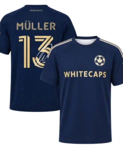 Thomas Muller VWFC Navy Jersey Elite Soccer Shirt