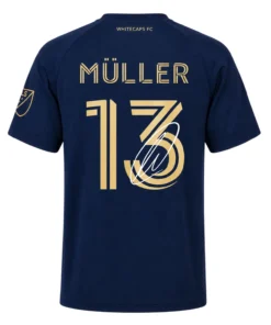 Thomas Muller VWFC Navy Jersey Elite Soccer Shirt