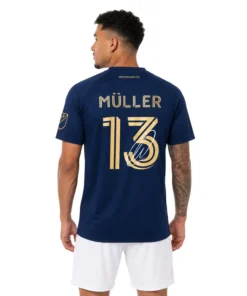 Thomas Muller VWFC Navy Jersey Elite Soccer Shirt