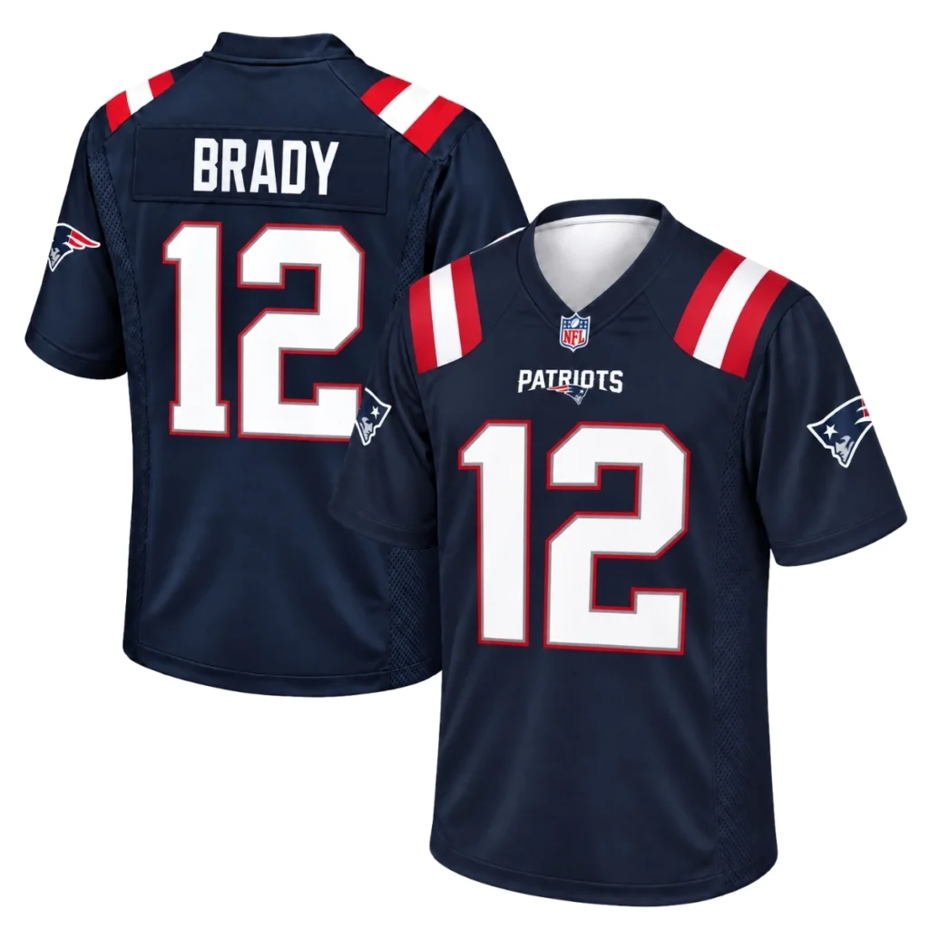 Tom Brady Patriots Jersey Elite Navy Gameday