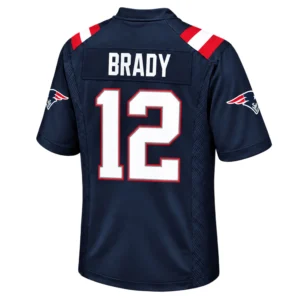 Tom Brady Patriots Jersey Elite Navy Gameday
