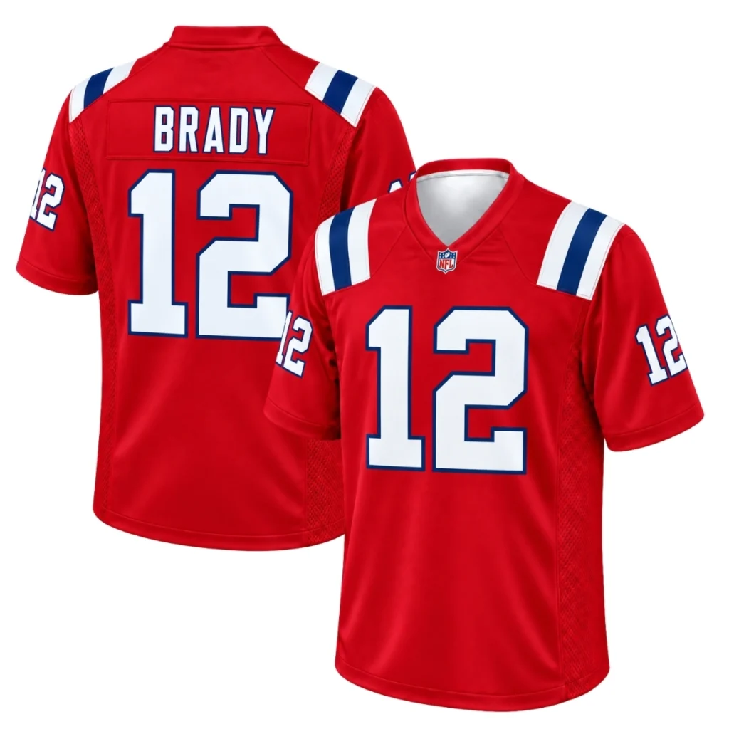 Tom Brady Red Patriots Jersey Brilliant Alternate Game