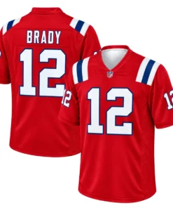 Tom Brady Red Patriots Jersey Brilliant Alternate Game