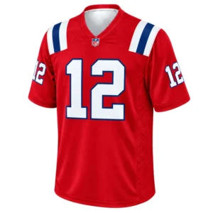 Tom Brady Red Patriots Jersey Brilliant Alternate Game