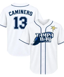 TP Rays Home Jersey Junior Caminero Bold