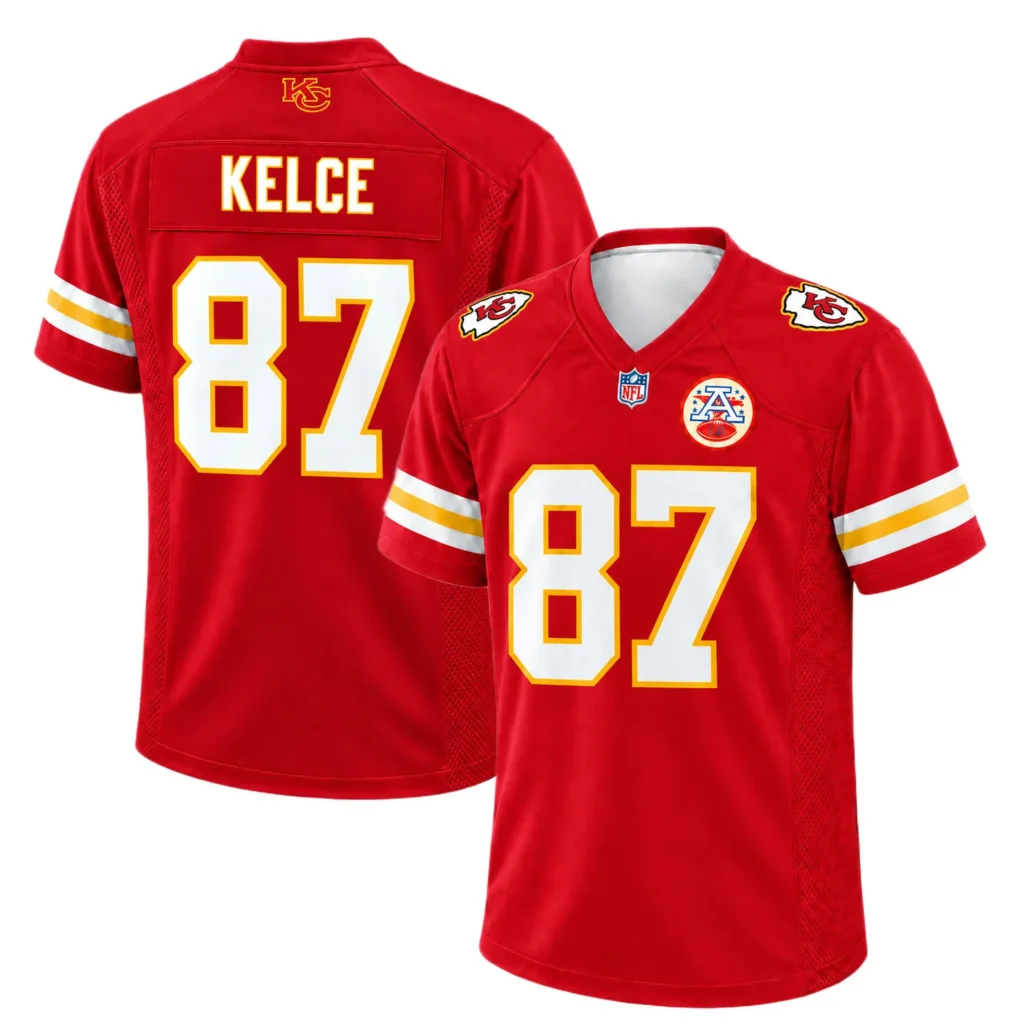 Travis Kelce Chiefs Jersey Red Game Day Confident