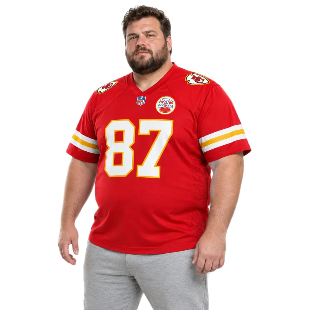 Travis Kelce Chiefs Jersey Red Game Day Confident