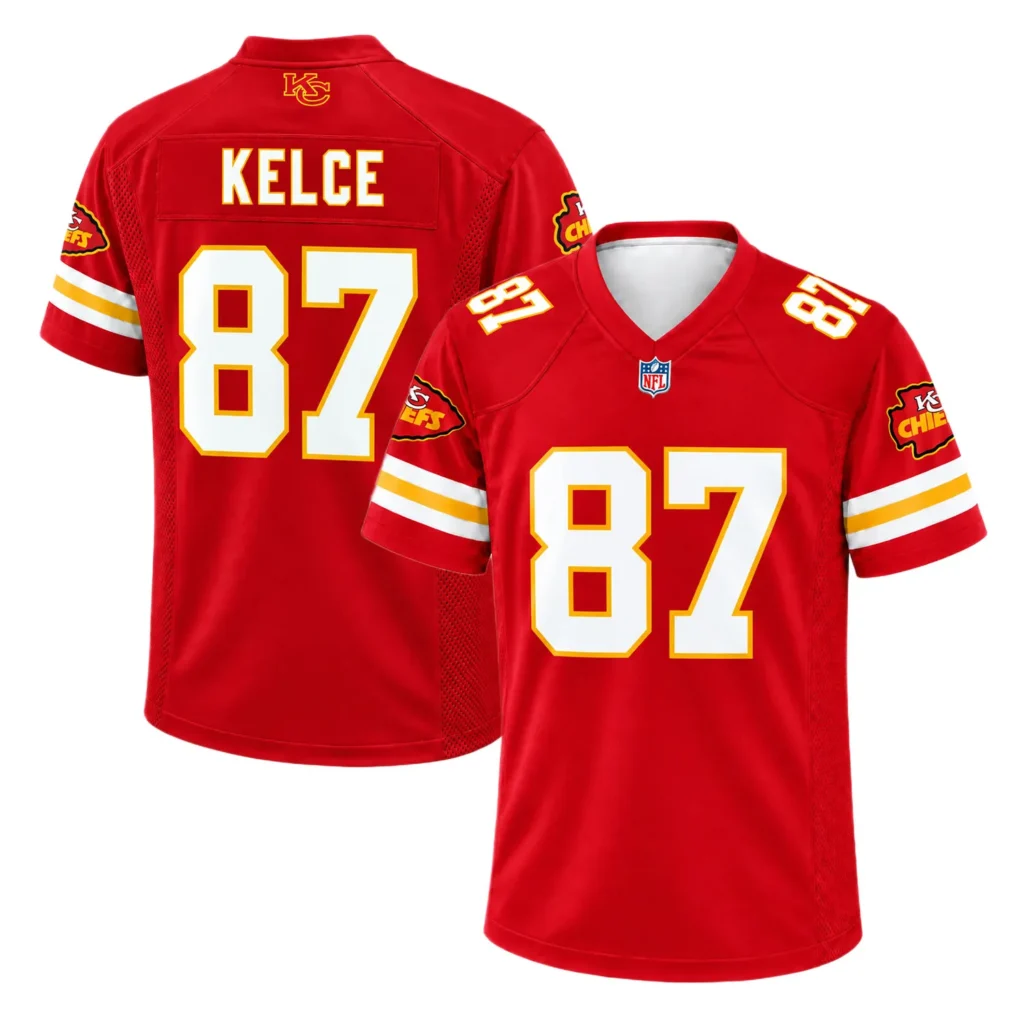 Travis Kelce Red Chiefs Home Jersey Fanwear Superb