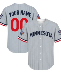 Twins All Star Game Custom Jersey 2026 Remarkable Gray