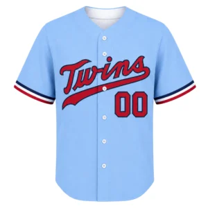Twins Powder Blue Baseball Jersey Bold Custom Style
