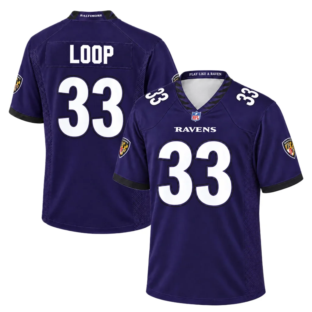 Tyler Loop Ravens Purple Jersey 2026 for Men Dynamic
