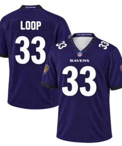 Tyler Loop Ravens Purple Jersey 2026 for Men Dynamic