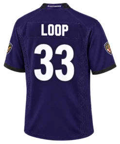 Tyler Loop Ravens Purple Jersey 2026 for Men Dynamic