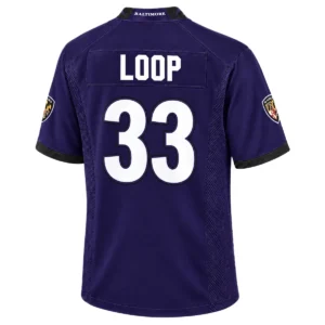 Tyler Loop Ravens Purple Jersey 2026 for Men Dynamic
