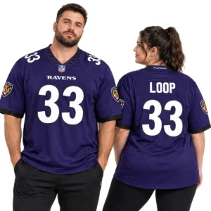 Tyler Loop Ravens Purple Jersey 2026 for Men Dynamic