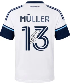 Vancouver FC Thomas Müller White Jersey Bold Name & Number