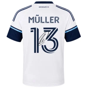 Vancouver FC Thomas Müller White Jersey Bold Name & Number