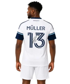 Vancouver FC Thomas Müller White Jersey Bold Name & Number