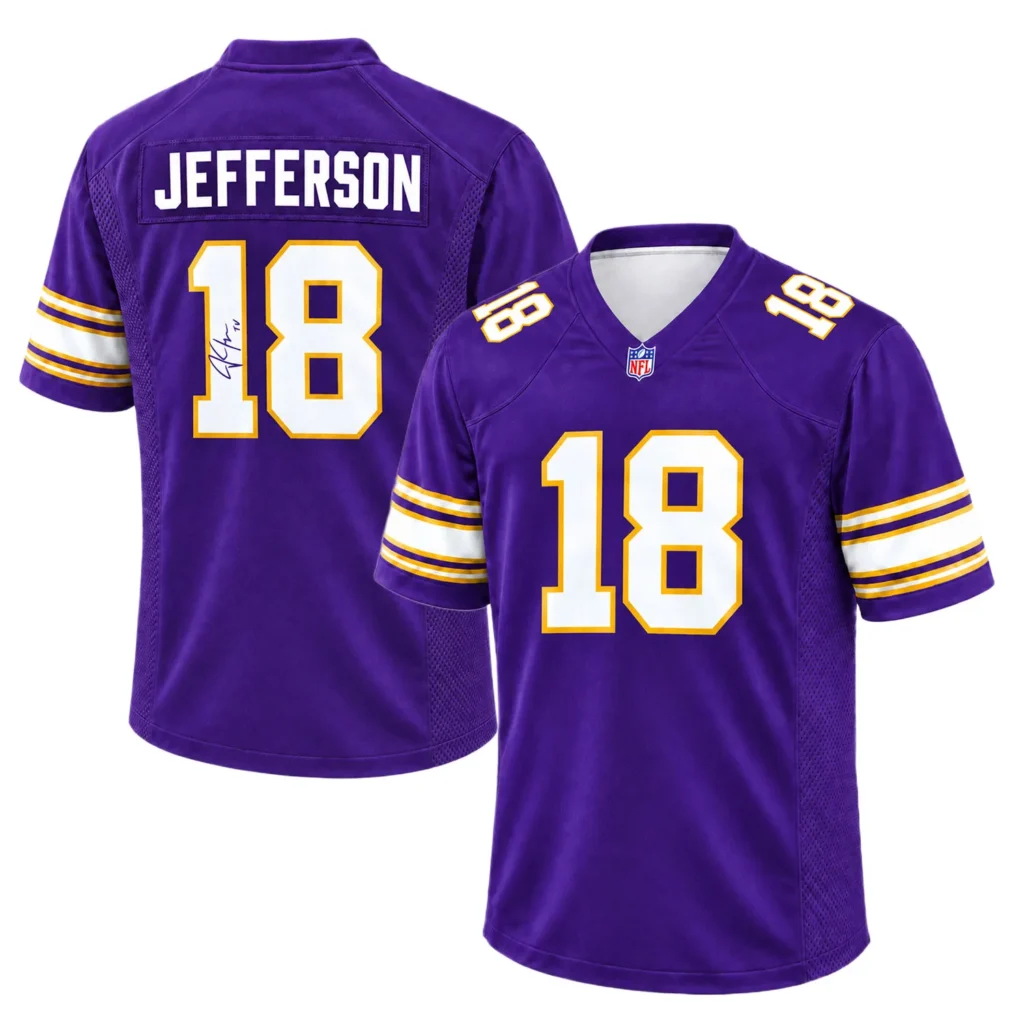 Vikings Justin Jefferson Fan Purple Jersey Epic Fan Gear