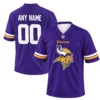 Vikings Purple Custom Team Football Jersey Elite Fan Gear