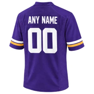 Vikings Purple Custom Team Football Jersey Elite Fan Gear