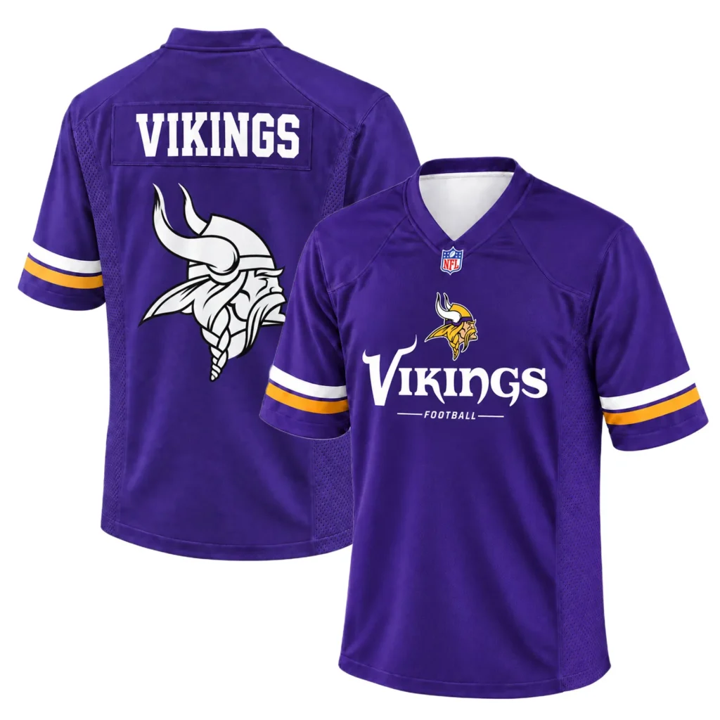 Vikings Purple Football Jersey Dynamic Fan Style S-7XL
