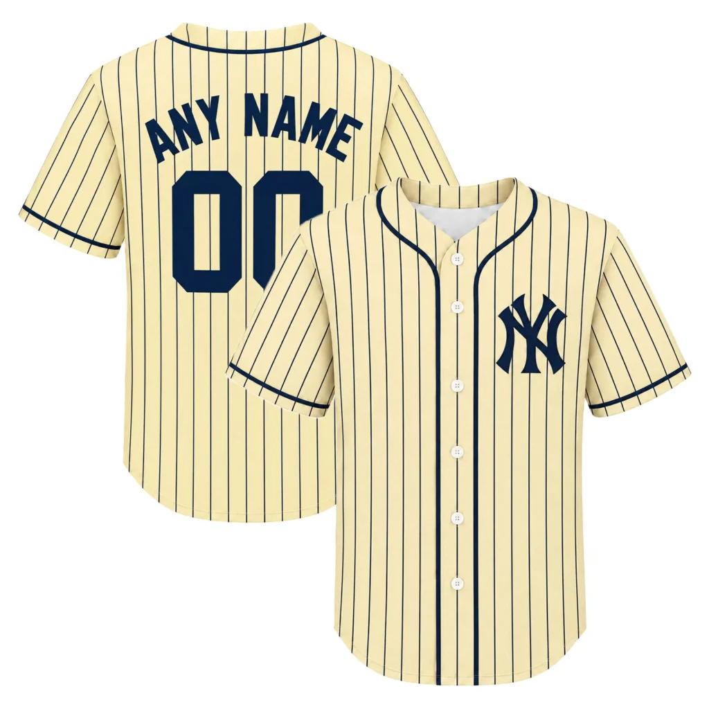 Vintage New York Yankees Jersey Custom Player Vibrant Retro Style
