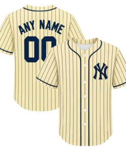 Vintage New York Yankees Jersey Custom Player Vibrant Retro Style