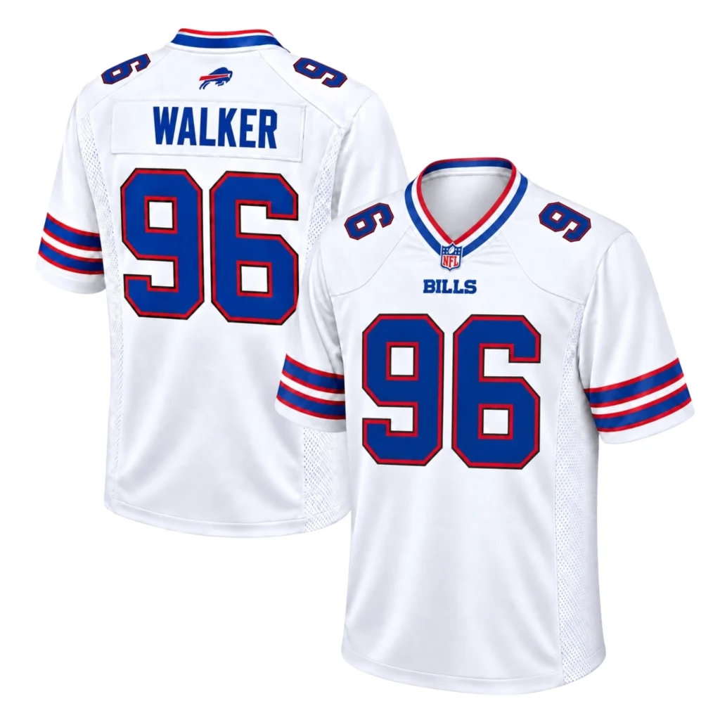 Walker White Bills Jersey Stunning Football Style