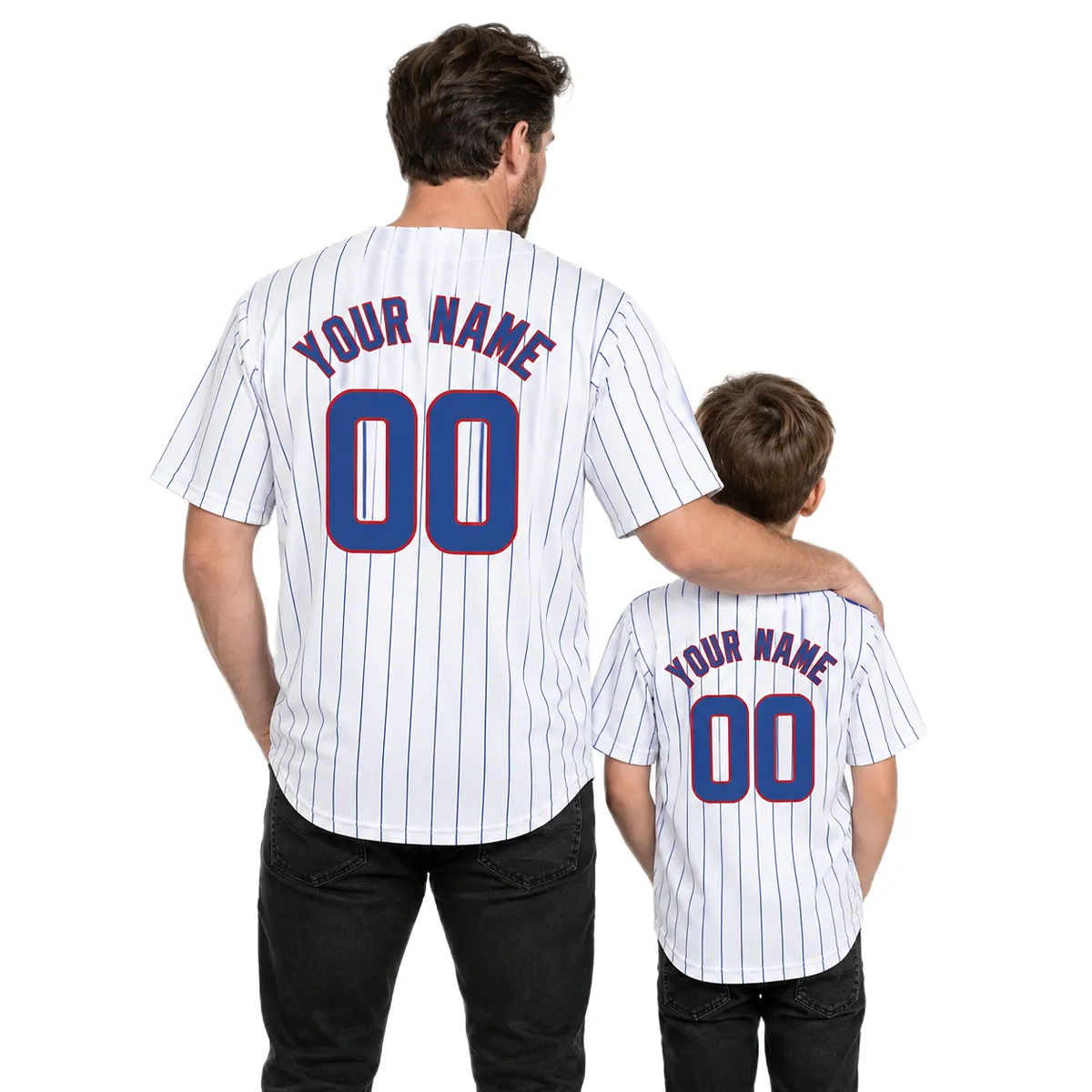 White Chicago Cubs Jersey Men 2026 Custom Name & Number Bold