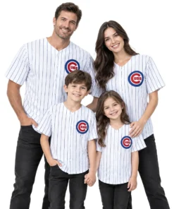 White Chicago Cubs Jersey Men 2026 Custom Name & Number Bold