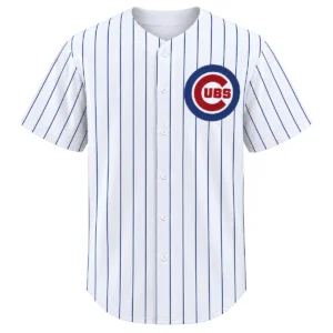 White Chicago Cubs Jersey Men 2026 Custom Name & Number Bold
