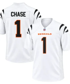 White Ja Marr Chase Bengals Jersey Team Spirit Refined
