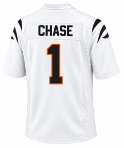 White Ja Marr Chase Bengals Jersey Team Spirit Refined