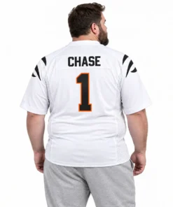 White Ja Marr Chase Bengals Jersey Team Spirit Refined