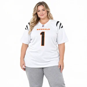 White Ja Marr Chase Bengals Jersey Team Spirit Refined