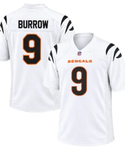 White Joe Burrow Bengals Jersey Game Day Alluring