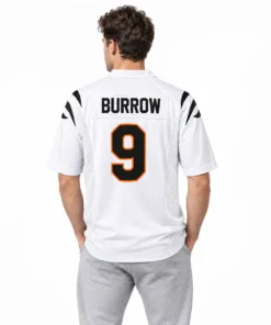 White Joe Burrow Bengals Jersey Game Day Alluring