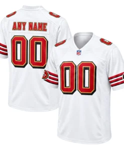White San Francisco 49ers Jersey Brilliant Custom Style